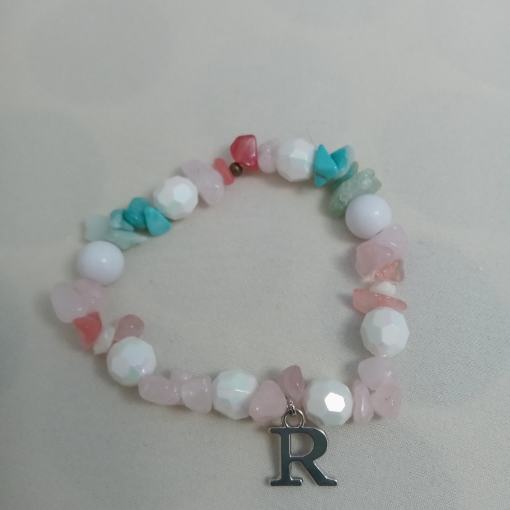 HandCrafted Semi Precious Stone Stretch Bracelet
